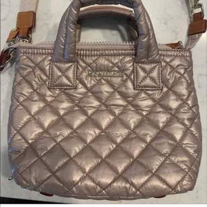 Mz Wallace Quilted Mini Tote in Rose Gold